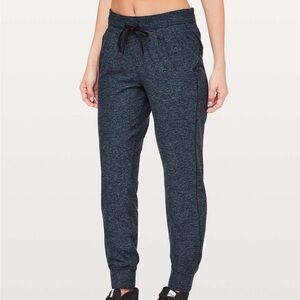 Lululemon Ready to Rulu Blue Black Heathered Joggers Size 10